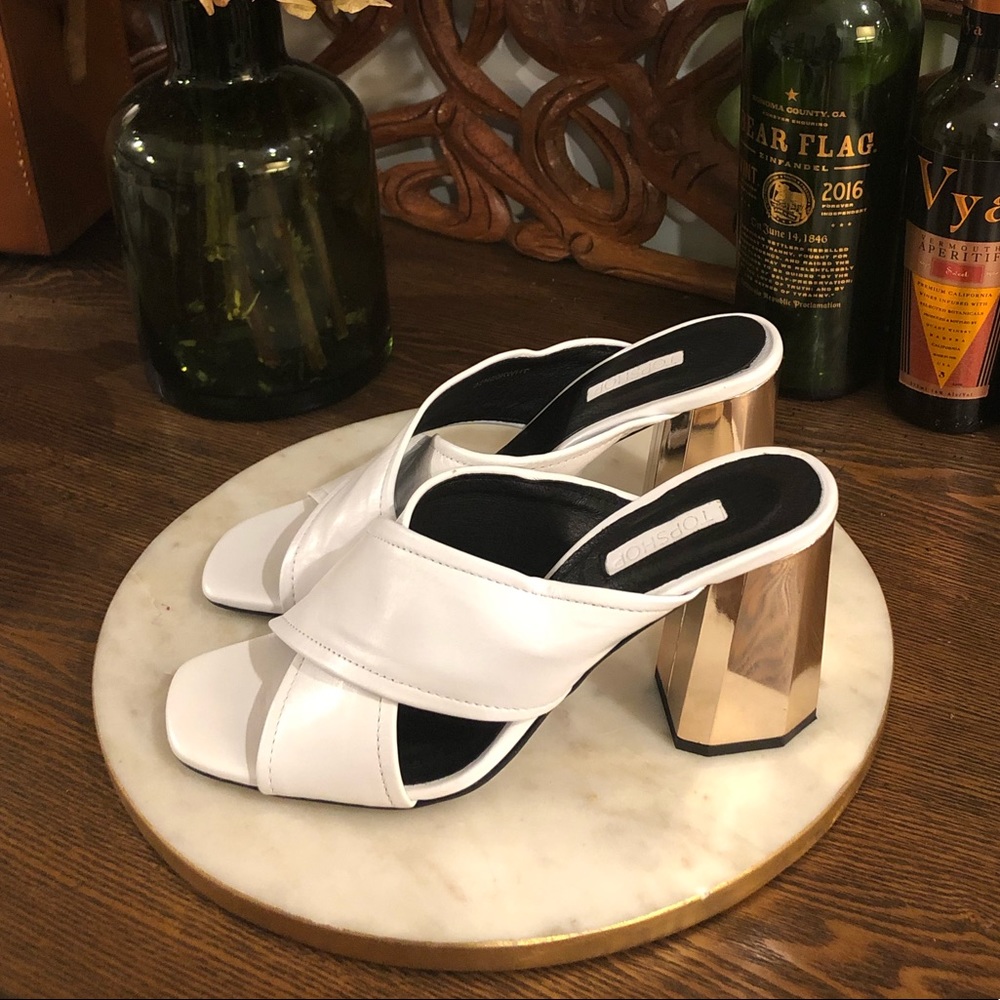 Sold on a different site. Topshop Leather Heels